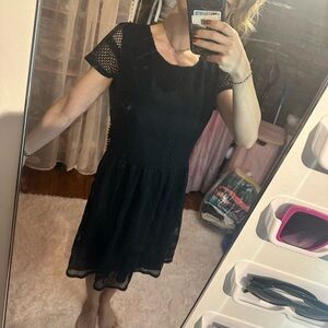 💕 Ann Taylor black lace dress